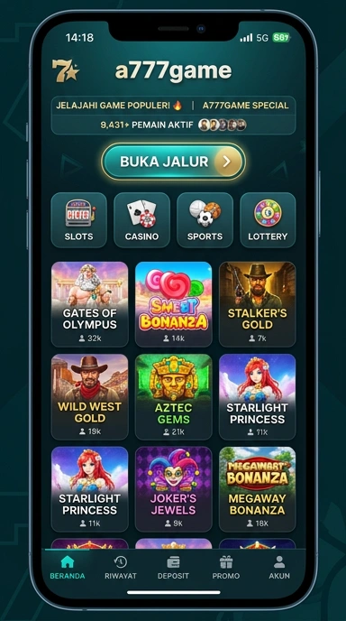 Tampilan link alternatif a777game