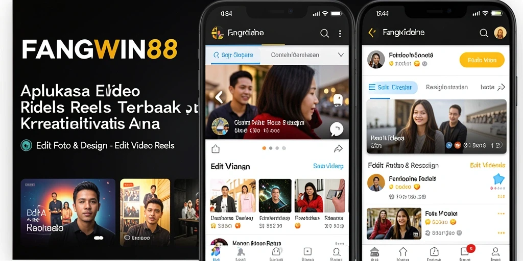 Tampilan antarmuka FANGWIN88 untuk Edit Video Reels yang menarik.