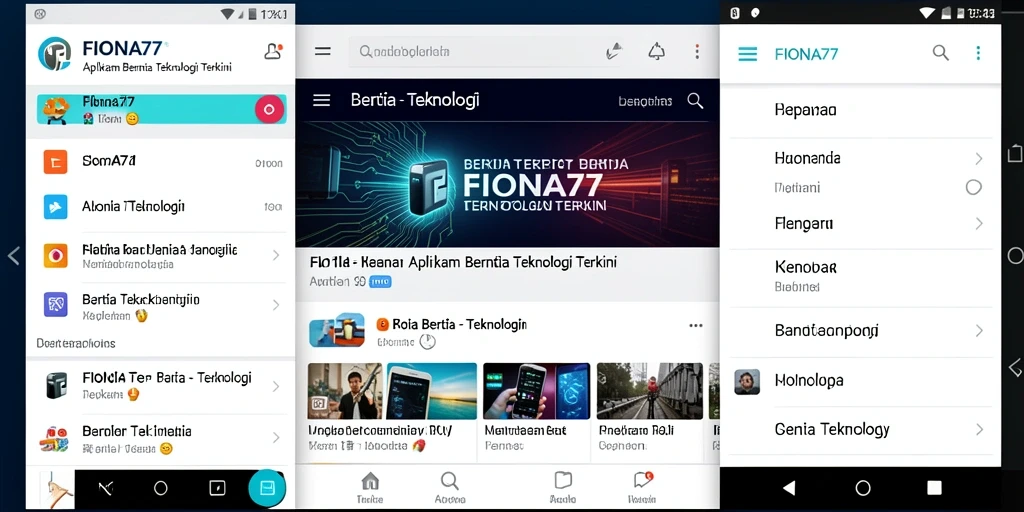 Antarmuka pengguna FIONA77 yang ramah dan modern