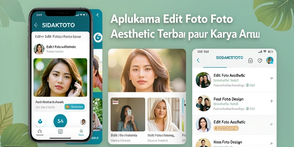 Antarmuka intuitif SIDAKTOTO untuk edit foto aesthetic.